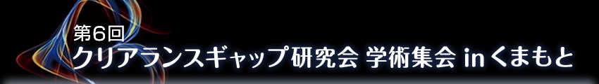 第6回クリアランスギャップ研究会 学術集会